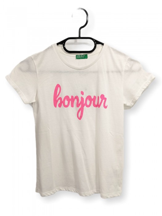 Tricou "bonjour" pentru fete 