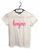 Tricou "bonjour" pentru fete Tricou "bonjour" pentru fete