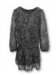 Rochie neagra cu dantela pentru fete Rochie neagra cu dantela pentru fete