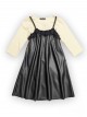 Rochie din piele pentru fete Rochie din piele pentru fete