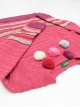 Pulover roz cu bubon pentru fete